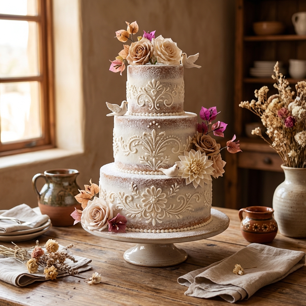 Elegant wedding cake